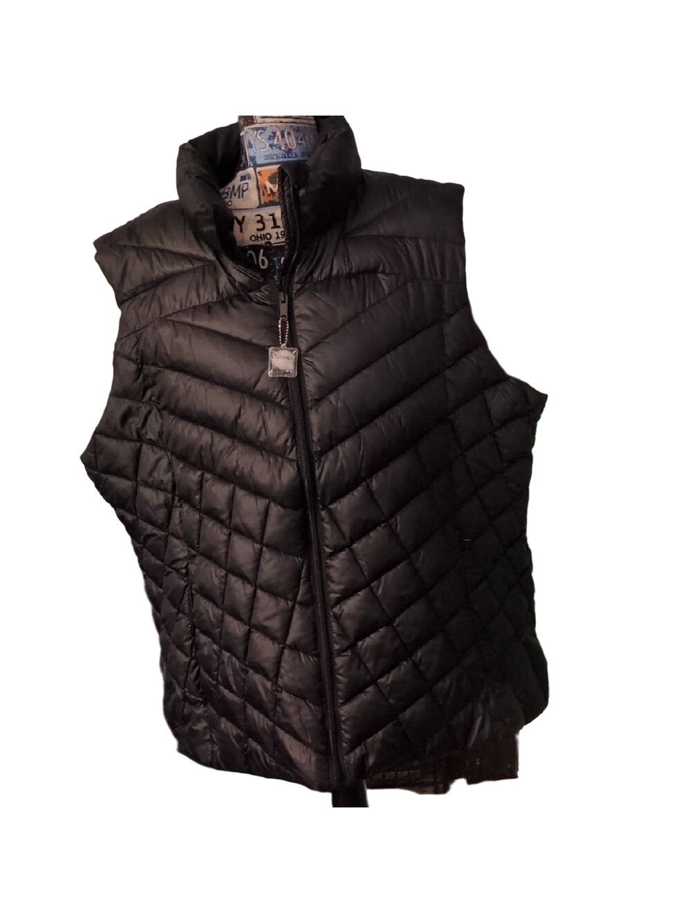 Big Chill Black Puffer Down Blend Vest Size 3X